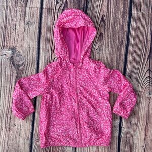 Pink Floral Hooded Jacket